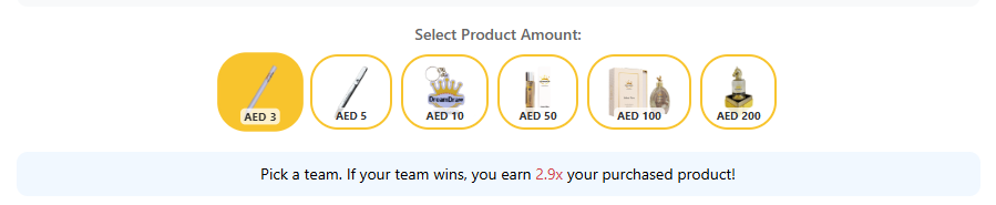 Select Product Amount